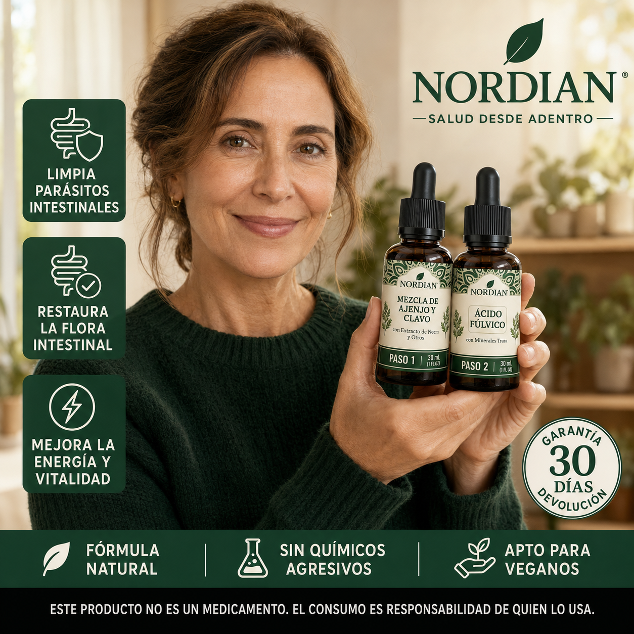 Nordian Limpieza Intestinal — Kit 2 Pasos