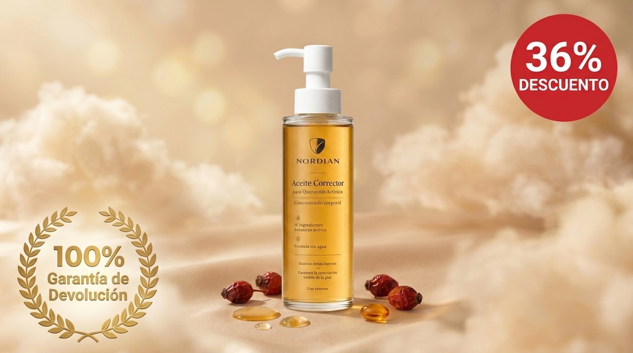 Aceite Corrector de Queratosis Actínica de Nordian con 36% de descuento